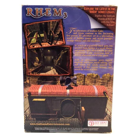Rhem 3 WIN MAC CD-Rom Puzzle Adventure Software Brand New Sealed 2008 Got Game - Picture 3 of 5